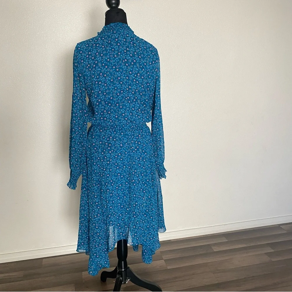 Time and Tru Blue A-line Long Sleeve Dress - Picture 12 of 12